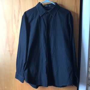Men’s Apt 9 Black Button Down